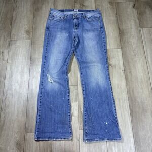 Lucky Brand Dungarees Sweet N Low Boot Cut Denim Blue Jeans Size 14/32 Stretch‎